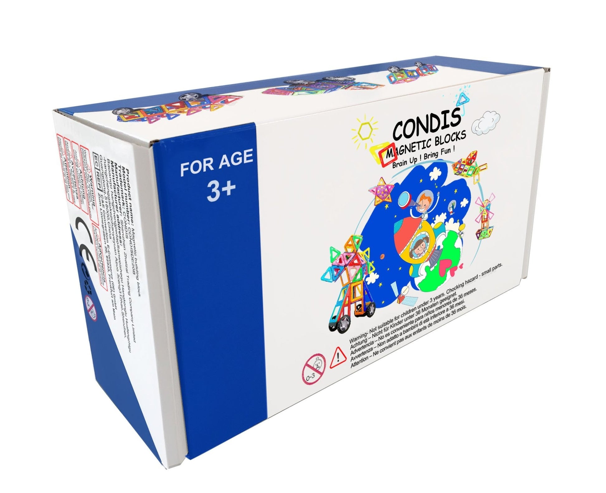 Condis 62Pcs Magnetic Building Blocks Set - Condistoys